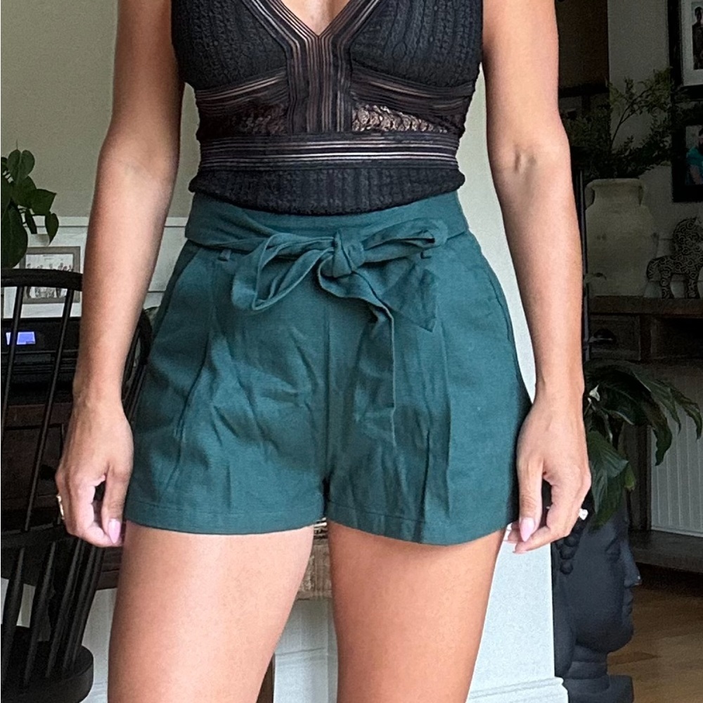 Hunter green shorts